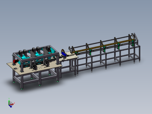 B06-方管棒料进给切割和钻孔攻