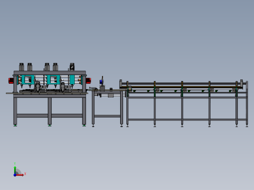 B06-方管棒料进给切割和钻孔攻前视缩略图