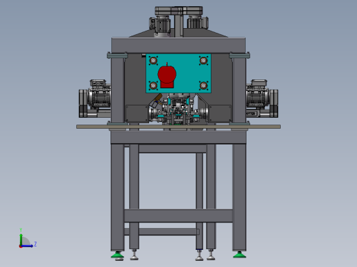 B06-方管棒料进给切割和钻孔攻左视缩略图
