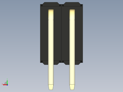 彩色公排针 100mil 2.54mm 系列-DS1022_black_3x02p_100mil_TypeD_rev1.0后视缩略图