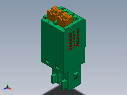 DEGSON 15EDG 系列 3.5mm 插拔式接线端子 FullPack-15EDGKN-3.5-xxP-14-00AH