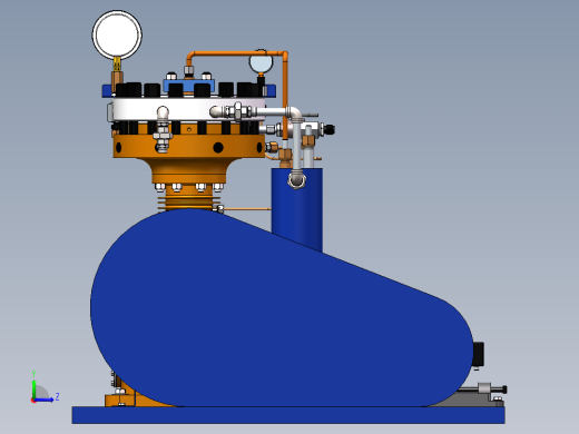 膜片压缩机左视缩略图