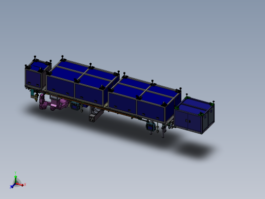 超级复杂的机器人包装线