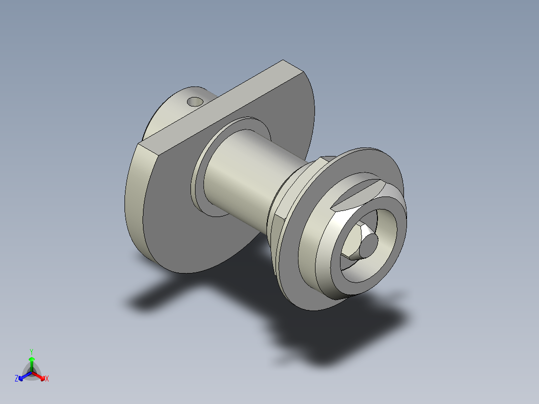鎖BOCK,BOCK.INOX-3D多系列多零件图纸模型主视图