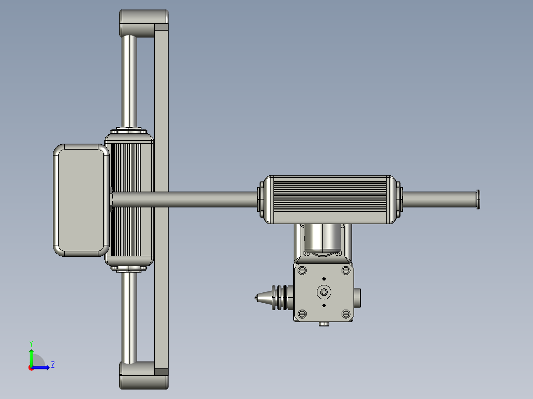 小型3D打印机左视图