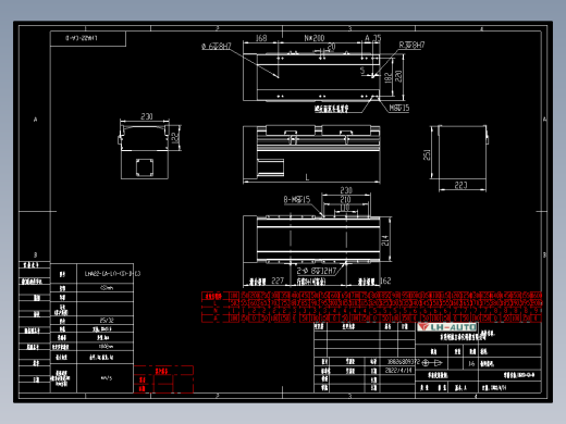 直线模组LHA22-CA-D.DXF设计图纸