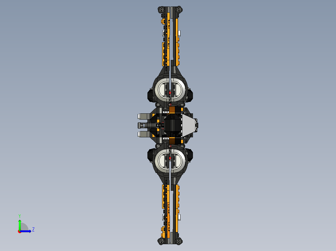 乐高x-wing战机左视图