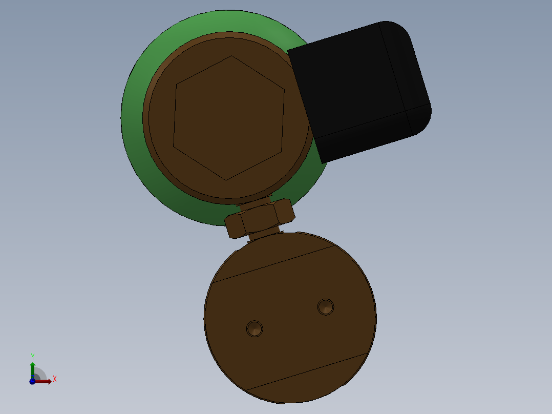 氮气瓶组件前视图