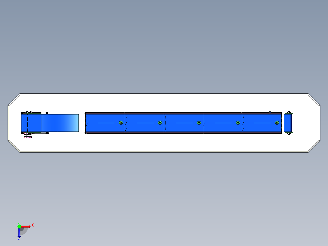 瓶子运输机俯视图