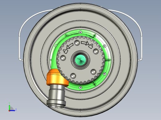 两级旋风分离器左视缩略图