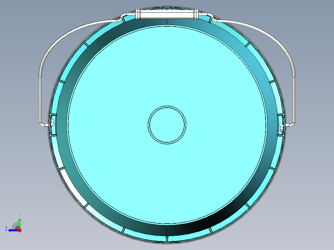 两级旋风分离器右视图
