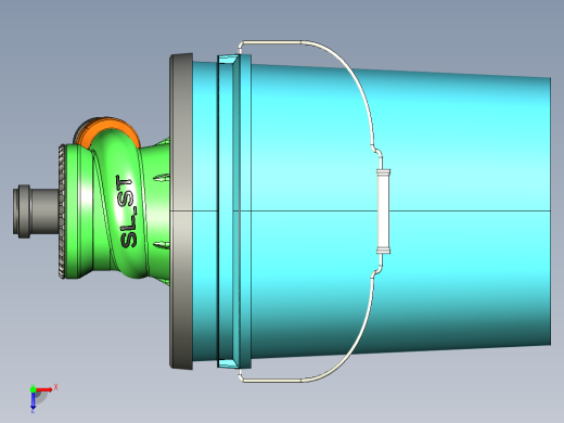 两级旋风分离器俯视缩略图