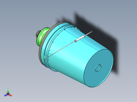 两级旋风分离器正等轴测缩略图