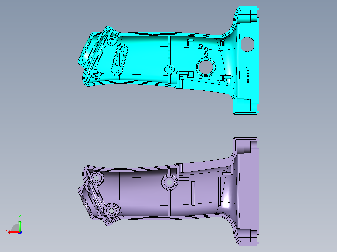 140170模具全套图纸后视图