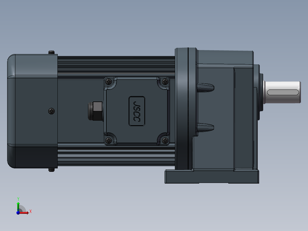 精研电机卧式 s750h01-L前视图