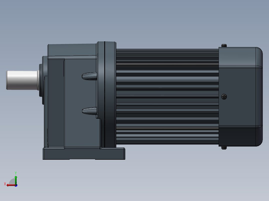 精研电机卧式 s750h01-L后视图