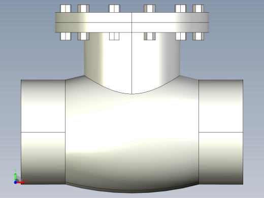 阀门模型-swing_check_valve__bw_-_150-2500前视缩略图