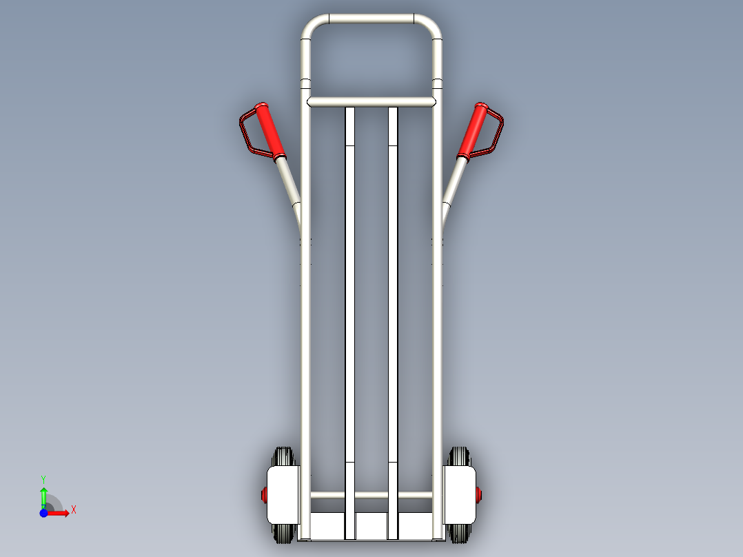 不锈钢手推车前视图