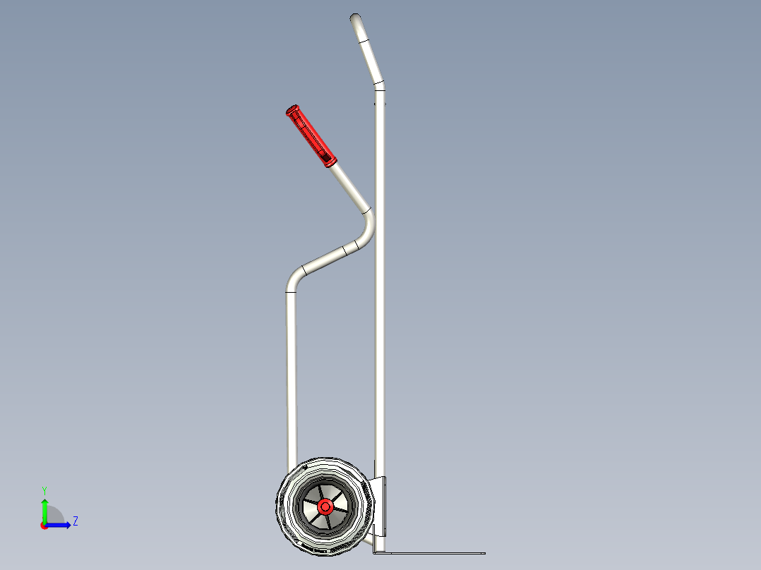 不锈钢手推车左视图