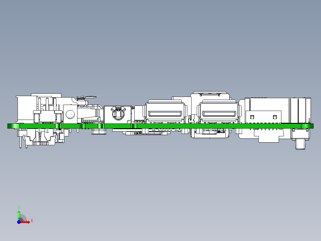英特尔NUC D34010WYB-D54250WYB主板前视图
