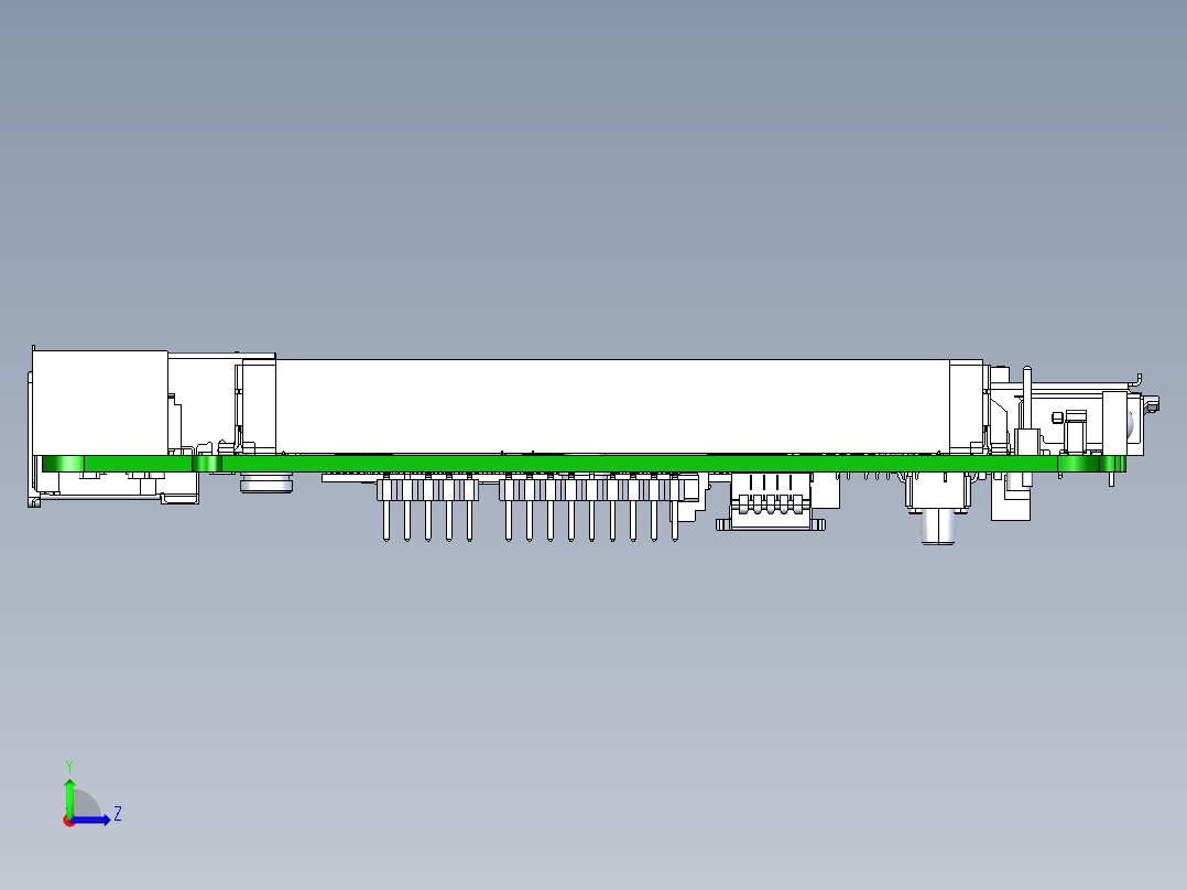 英特尔NUC D34010WYB-D54250WYB主板左视图