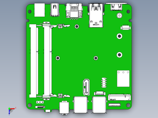 英特尔NUC D34010WYB-D54250WYB主板俯视缩略图