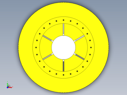 绞车滚筒 - 焊接组件--stl stp前视缩略图