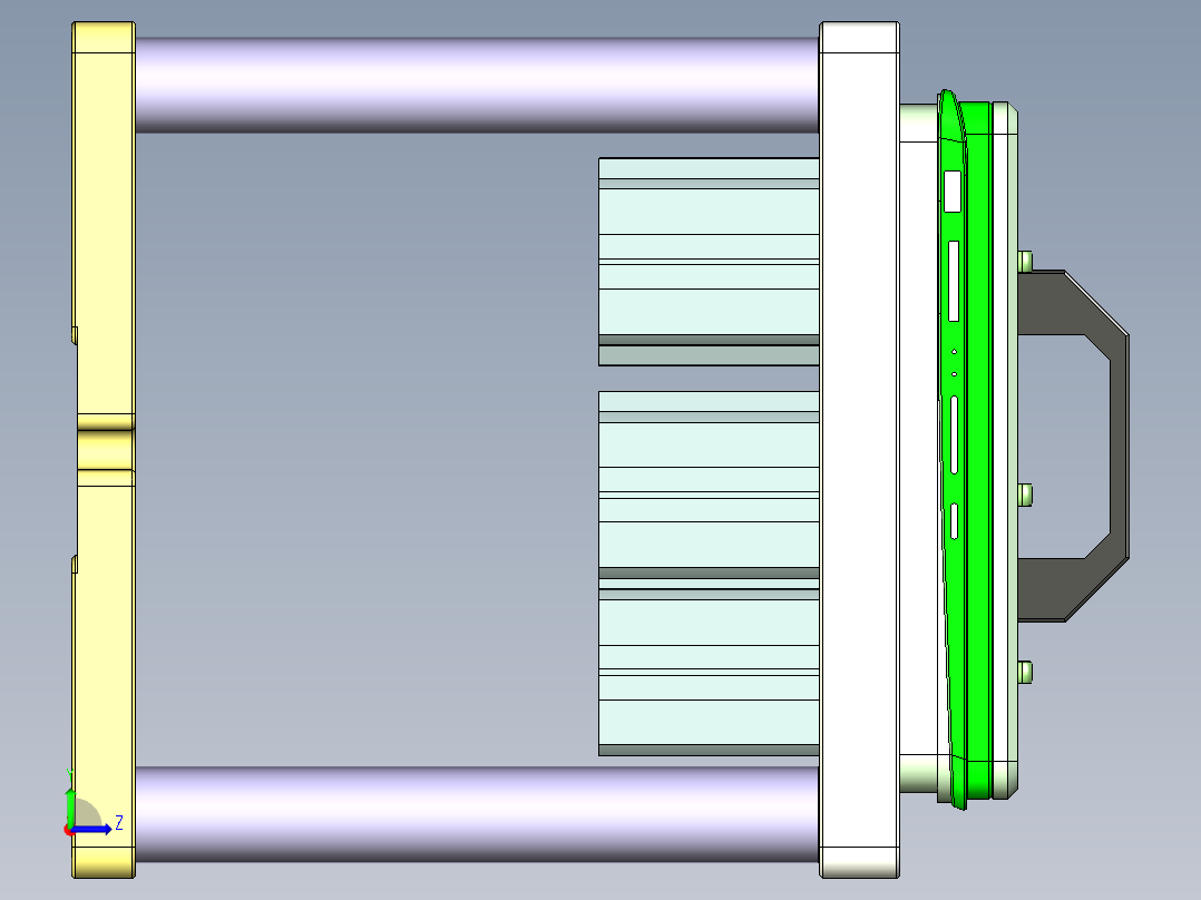 TP301-C-笔记本CNC工装夹具三维模型CNC3-0609左视图