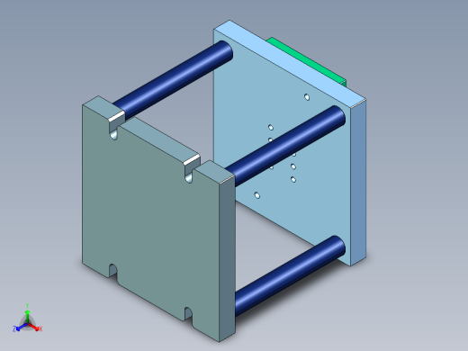 CNC3笔记本CNC工装夹具三维模型-1