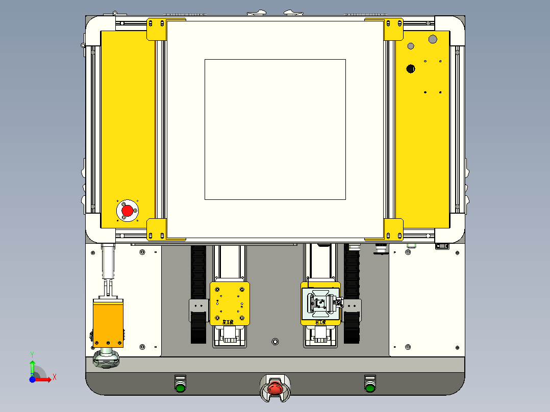 自动锁螺丝机细化完全step前视图
