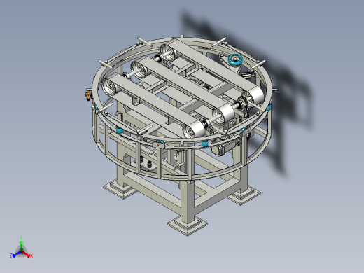 顶升旋转输送机step
