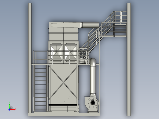 钢结构平台step前视缩略图