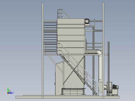 钢结构平台step左视缩略图