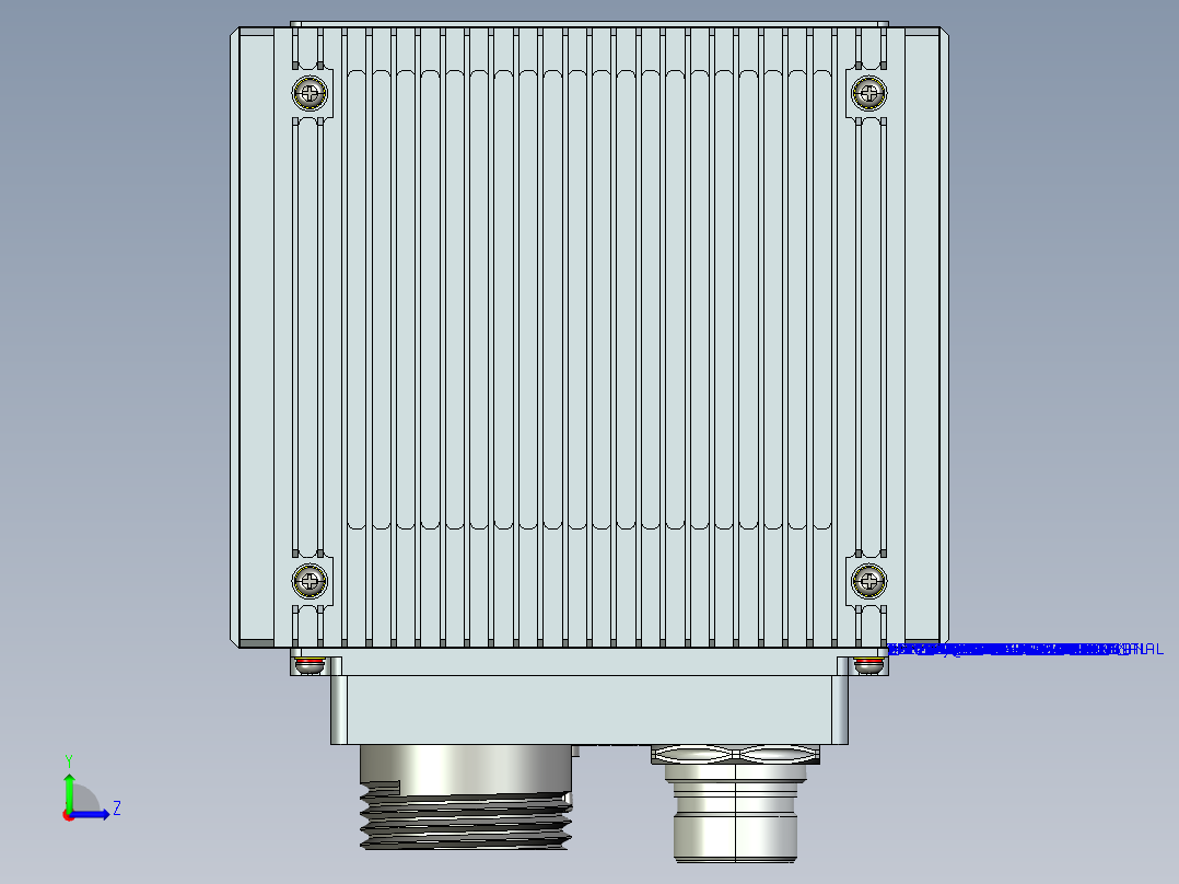 VNX计算存储设备左视图