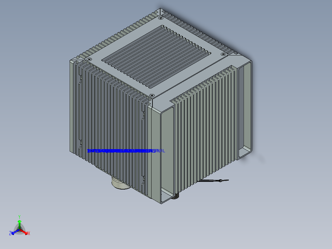 VNX计算存储设备正等轴测图
