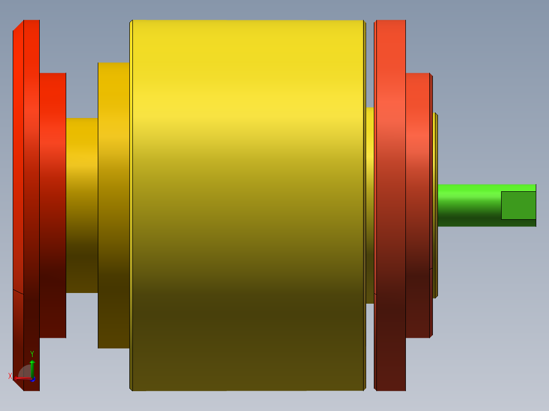 摆线减速器、摆线针轮减速器、减速器(19)后视图