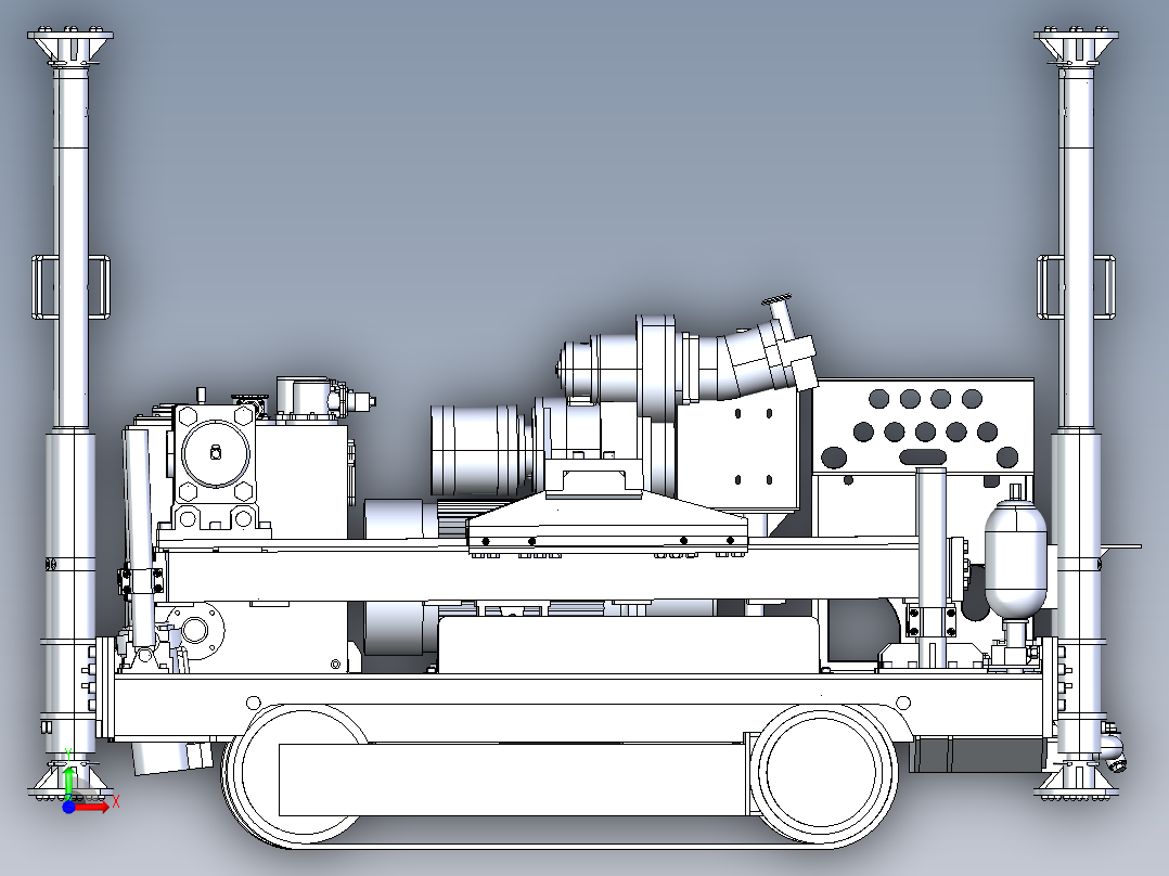 油井钻机 1703960前视图