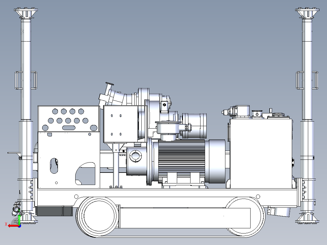 油井钻机 1703960后视图