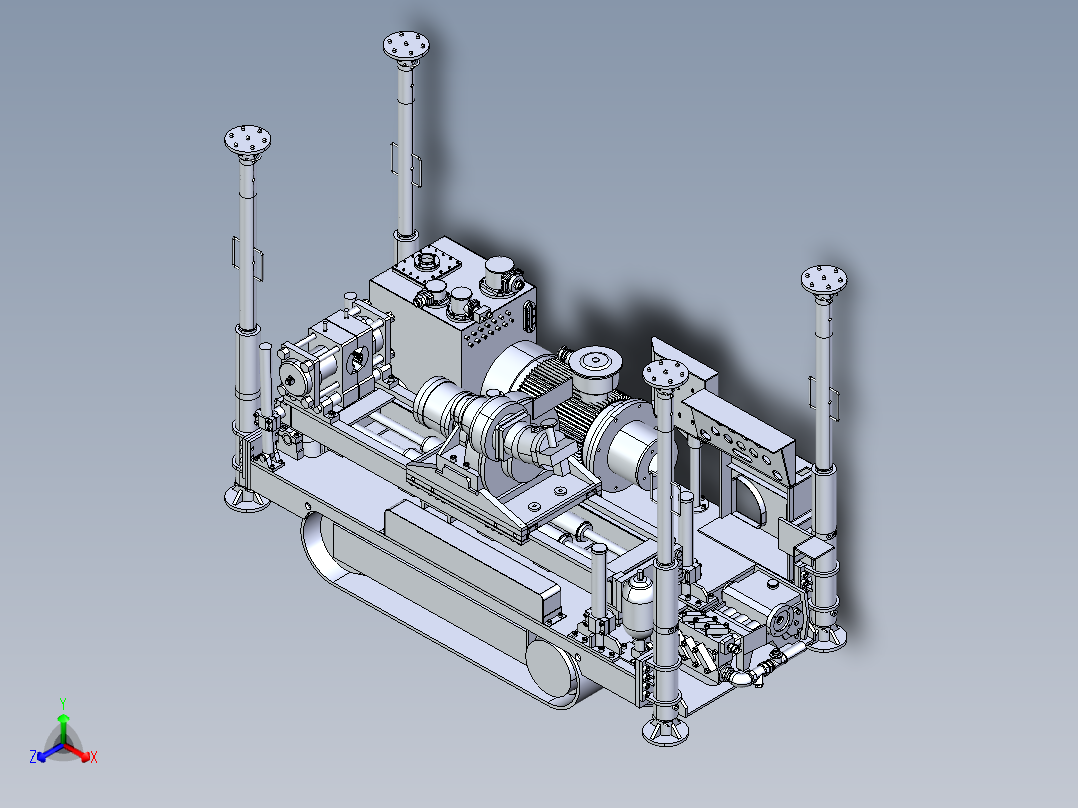 油井钻机 1703960正等轴测图
