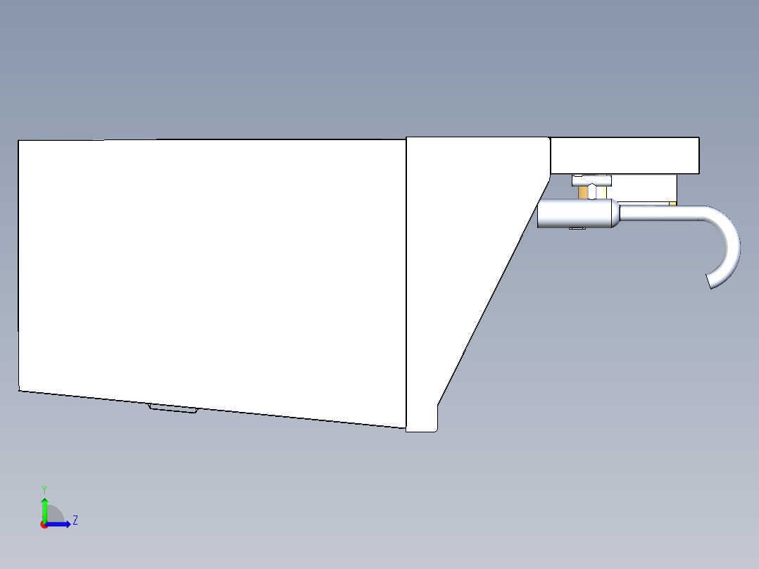 医用洗手池（含下料图）左视图