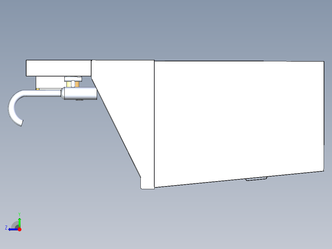医用洗手池（含下料图）右视图