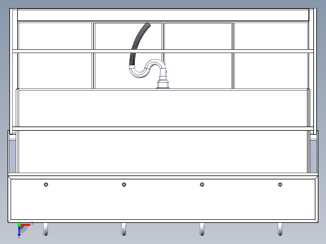 医用洗手池（含下料图）俯视图