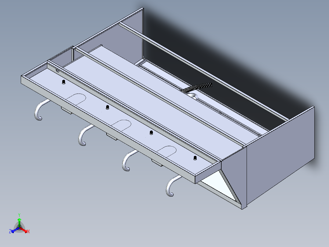 医用洗手池（含下料图）正等轴测图