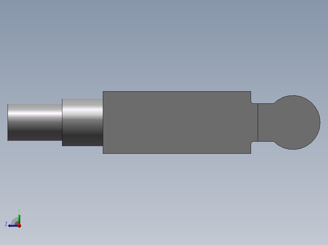 磁性开关 SMC D-F8BL右视图