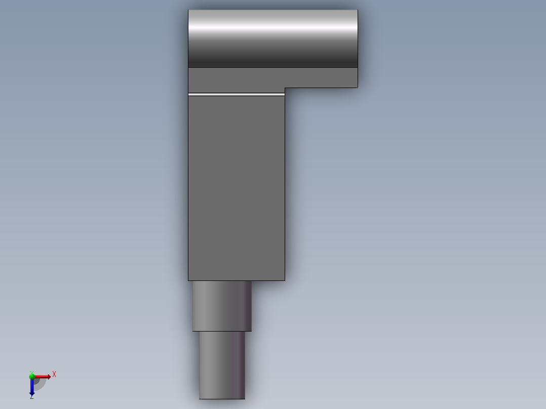 磁性开关 SMC D-F8BL俯视图