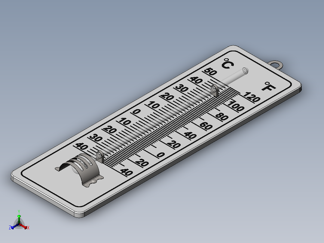 温度计(18)正等轴测图