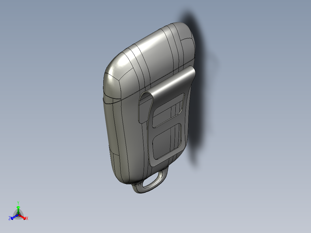 蓝牙紧急按钮11正等轴测图