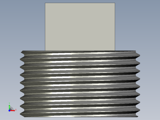 螺纹管四角塞头 DN25前视缩略图
