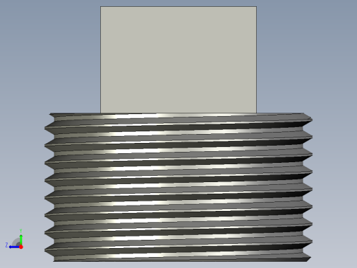 螺纹管四角塞头 DN25右视缩略图