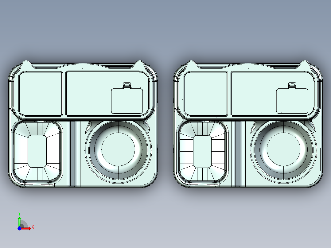 宠物喂食器（自动）前视图